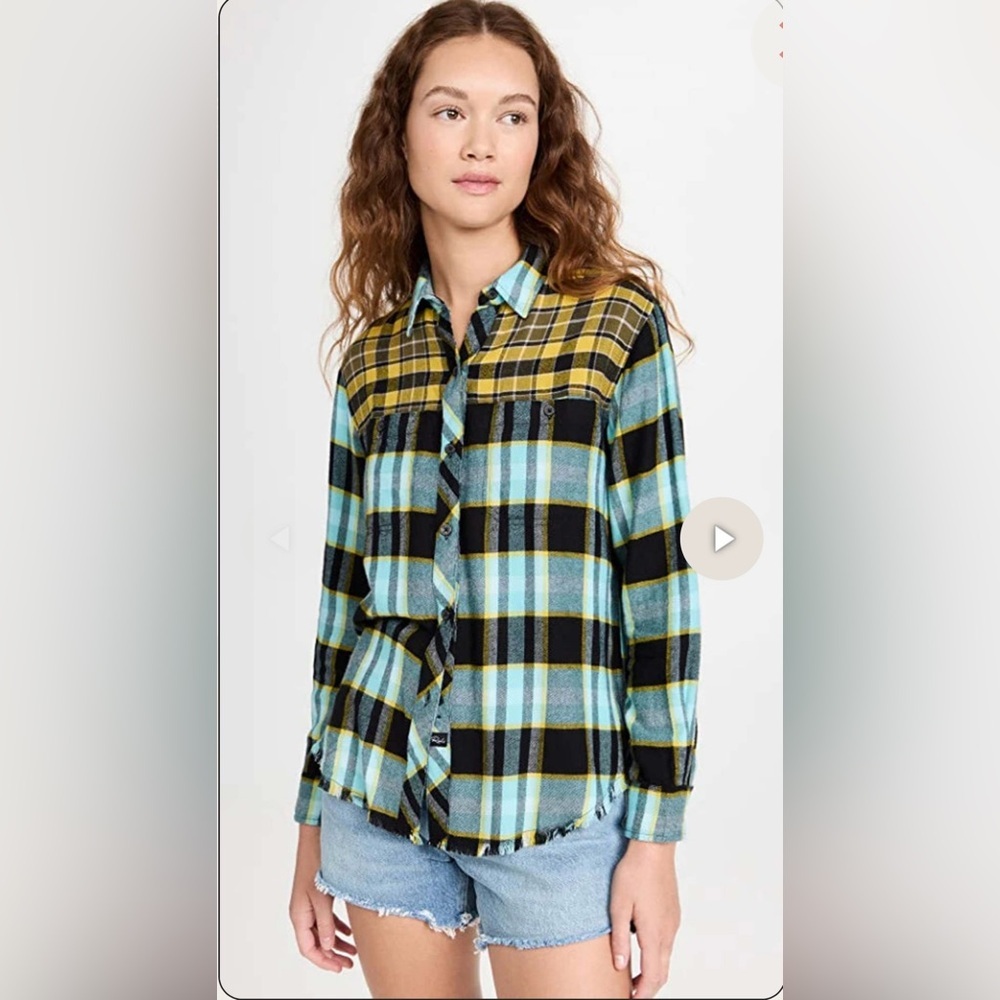 Rails Brando Plaid Button Down Sky Mixed Flannel … - image 4